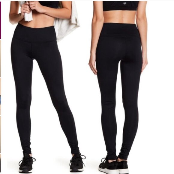 Z by ZELLA Black Spandex Tights Leggings 1X YOGA WORKOUT LOUNGE PLUS SIZE - Picture 10 of 10